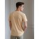 Male T-shirt, size 60-62, beige color