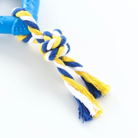 Toy "heart with a rope", 7 cm, blue-3