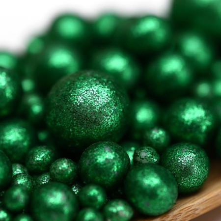 Sprinking confectionery with glitter "shine" green 50 g-2