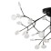 Ceiling lamp 3W, 36xg4, 56x98 cm, black