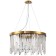 Crystal Crystal Chandelier Venecia 8xe14 40W, size 60x60x45-92 cm, bronze color