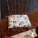 Siddle for a chair "Dolyana" Eucalyptus 42x42x7 cm, 100% cotton, 164 g/m2