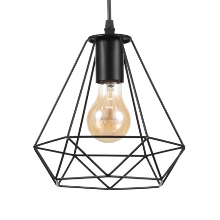 Bayerlux suspension of Bayerlux "Brook" 1x40W E27 Black 20x20x120 cm-1