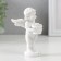 Polystone souvenir "Snowty angel with a flower in a pot" 9.7x6x6.5 cm