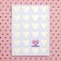 Watercolor card with embossing "I love", 7.5 x 10.5 cm