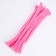 Wire with pile for crafts and decor set of 50 pcs., Size 1 pc. 30 × 0.6 cm, pink color