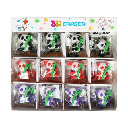 Figure eraser "Panda with bamboo", mix-6