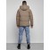 Male winter jacket, size 52, brown color