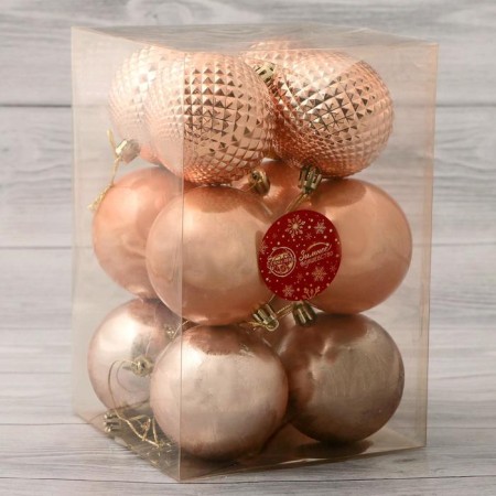 Set of balls plastic D-7 cm, 12 pcs "Teresa City"-1