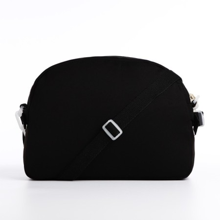 Youth bag with zipper, black color-4