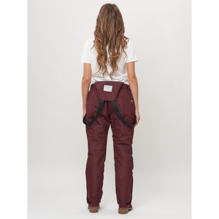 Semi -combinezone ski female, burgundy color, size 50-9