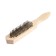 Metallic manual scrap brush, wooden handle, 6-row