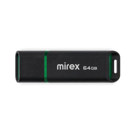 Flash drive Mirex Spacer, 64 GB, USB2.0, threes up to 25 MB/s, PBU up to 15 Mb/s, black