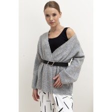 Cardigan female, size l, color gray 62049
