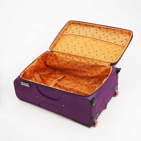 Big suitcase 28 ", a lightning department, code castle, 3 wheels, 2 external pockets, purple color-8