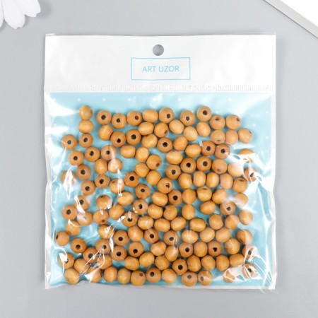 Beads for creativity tree "Natural" D-0.8 cm, set of 20 g-3