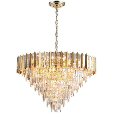 Crystal Crystal Chandelier Amman 18xe14 40w, size 80x80x71-120 cm, color gold-2