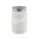 Axentia Retro glass for the bathroom, from white glass, Ø 6.5 cm, height 13.5 cm
