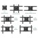 Black Black 40 "-75" Max. 68.2kg, wall turn and slope