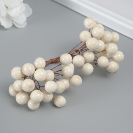 Decor for creativity "Berries" length 1.2 cm, milk-1