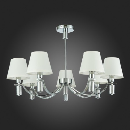 Suspended EVOLUCE lamp. Sle111303-07. Monza. 7x40 watts, E14, 82x82x24.5 cm, chromium color-4
