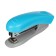 Stapler No. 10, up to 10 Davente sheets plastic case, built -in anti -stepler, neon blue