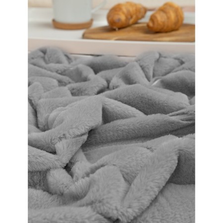 Texrepublic blanket, size 200x220 cm, gray color-7
