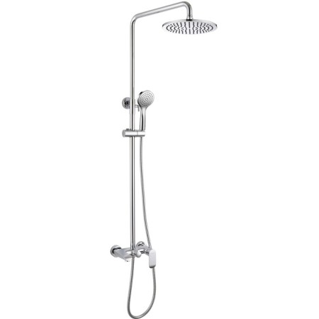 Bravat Pure F6335369CP-A-RUS shower system, upper shower of a round-shaped 200 mm, chrome
