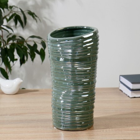 VAZA Ceramics Table "Alonso" High, H-26.5 cm D-14 cm, green-1