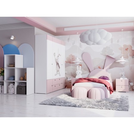 A set of ottomans "Alice", 2 pcs, pink color-3