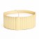 Candle "Oval" in a candlestick with narrow faces, 9x6.5x4cm, gold
