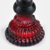 Hookah "Taishet", small, mine crystal, 27 cm, d bowl-5 cm, red