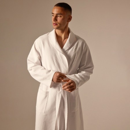 Waffle waffle dress Sl Home: Waffle "Blanc de Blanc", size M, 100% cotton, 320 g/m2-4