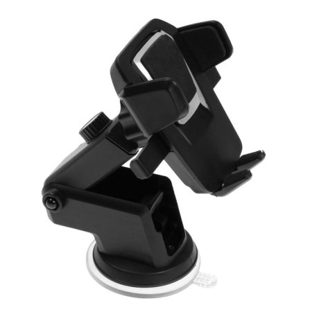 Phone holder on suction cup, sliding 6.5-10 cm, black-3