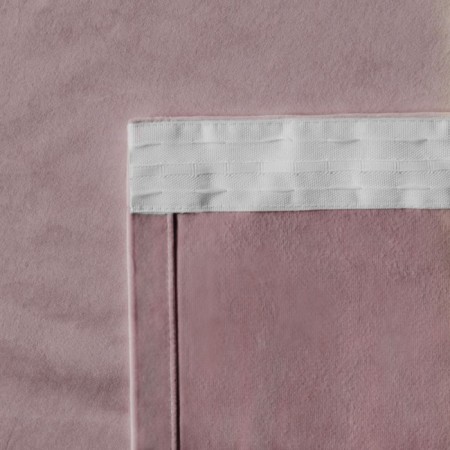 Set of curtains "velvet", size 2x145x270 cm, pink color-1