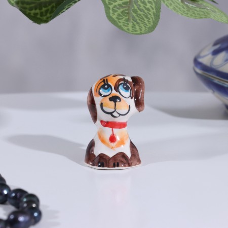 Souvenir dog "puppy", gzhel, color