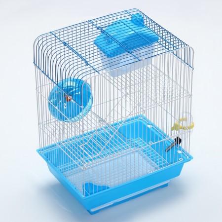 A cage for rodents with filling RT-3, 30 x 23 x 39 cm, blue (packing 12 pcs)-3