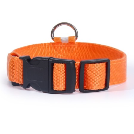 Collar with backlight size XL, Osh 52-60 x 2.5 cm, 3 glow modes Orange-5