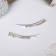 Invisibility for hair "Magic shine" (set 2 pcs) bow, 5.5 cm, silver