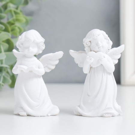 Souvenir Polystone "Baby Angel" Snow White Mix 4.5x3.5x8 cm-1