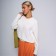 Female jumper, dairy color, one size (44-48)