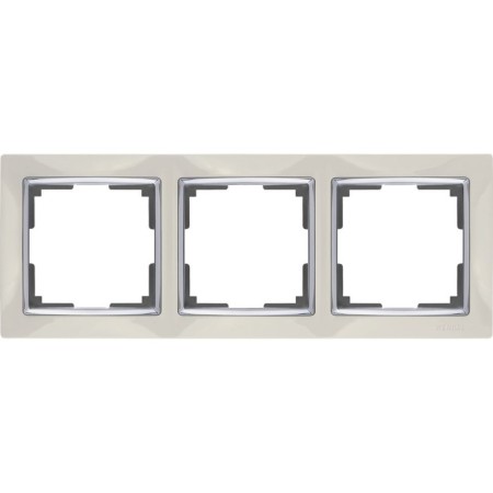 Frame for 3 posts WL03-FRAME-03-VORY, ivory color