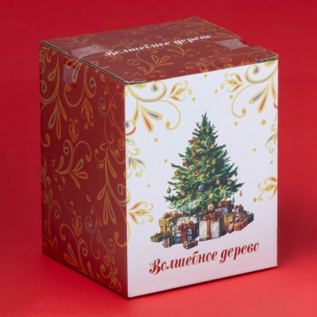 Sugar of the New Year's share "Magic tree", 150 ml, ceramics, white color-3