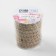 Weekes decorative canvas "Sig-zag", 12 mm, 10 ± 0.5 m, beige color