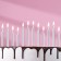 Set of candles for the Cake "Spark", 12 pcs, 8 cm, silver metallic