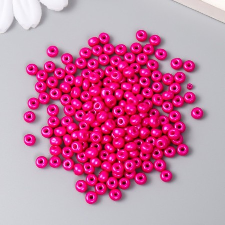 Glass beads 6/0 "dark pink" 15 g-1
