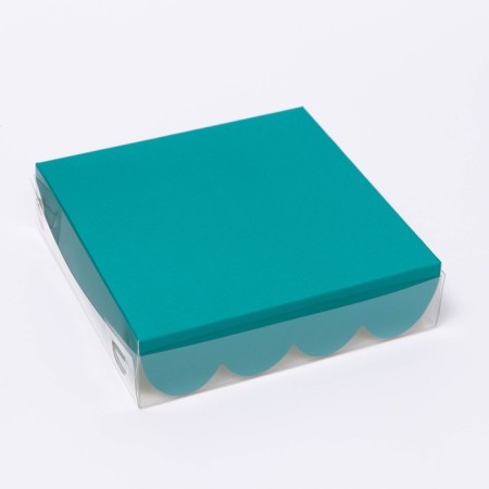 Box for cookies, mint, 12 x 12 x 3 cm-2