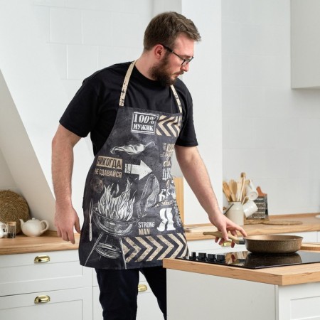 Apron "Ethel" Male 73x71 cm, 100% cotton, sarzha 190 g/m2-1
