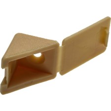 Furniture corner of the bison, mounting, with a screw, 23x23 mm, pine, 4 pcs