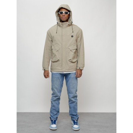 Male spring jacket, size 58, beige color-8